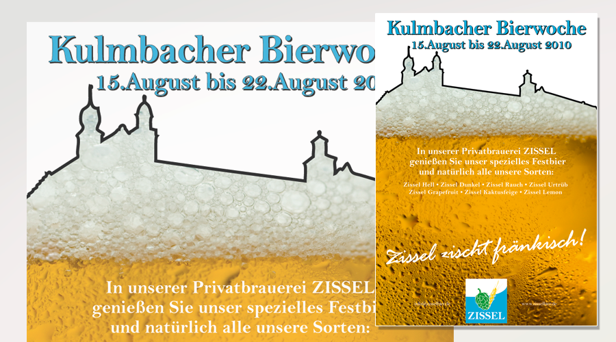 plakat für die kulmbacher bierwoche
